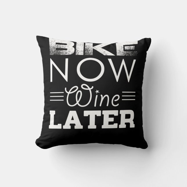 BIKE NEE WINE LATER KUSSEN (Voorkant)