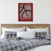 BIKE net Ride voelt goed cool Canvas Afdruk (Insitu (Slaapkamer))