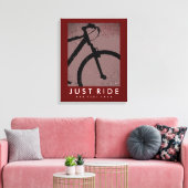 BIKE net Ride voelt goed cool Canvas Afdruk (Insitu (Woonkamer))