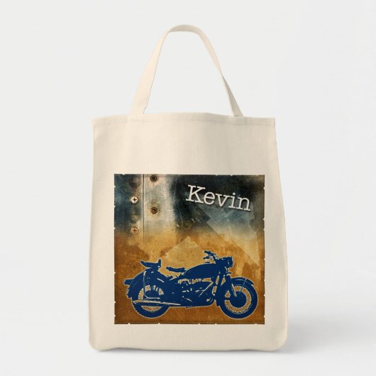 Bike on Metal Tote Bag (Voorkant)