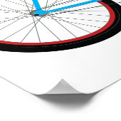 Bike-ontwerp voor fietsen poster (Hoek)