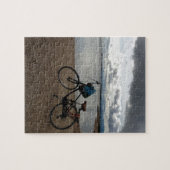 Bike op het strand legpuzzel (Horizontaal)