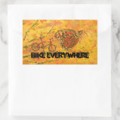 Bike overal rechthoekige sticker (Tas)