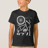 Bike Parts Downhill Rider Mountain Bike Funny MTB T-shirt (Voorkant)