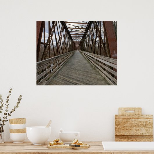 Bike Path Bridge Poster (Keuken)