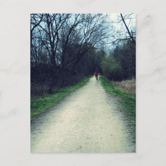 Bike Path in een Park Briefkaart