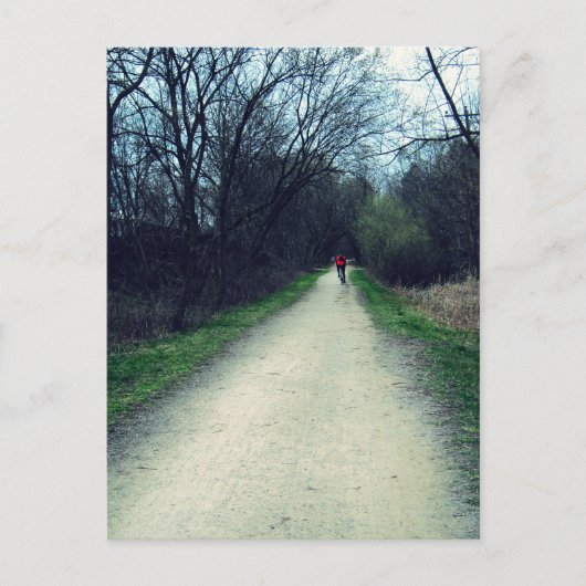 Bike Path in een Park Briefkaart (Voorkant)