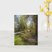 Bike Path in Iowa Photo Blank-Inside Notecard Kaart (Gele Bloem)