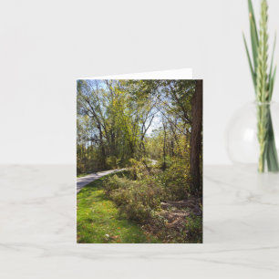 Bike Path in Iowa Photo Blank-Inside Notecard Kaart