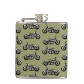 bike Pattern Heupfles (Voorkant)