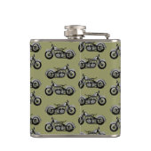 bike Pattern Heupfles (Achterkant)