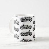  bike Pattern Koffiemok (Voorkant links)