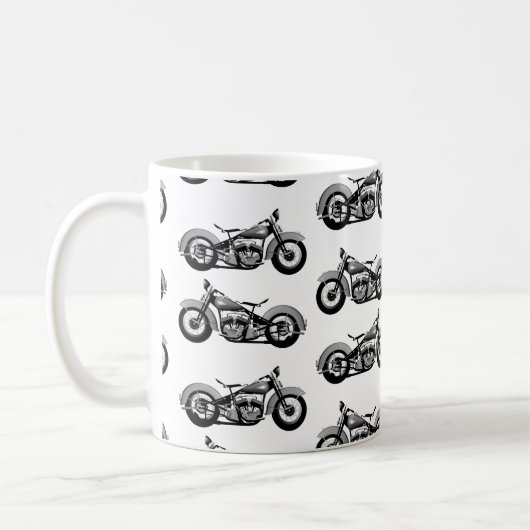  bike Pattern Koffiemok (Links)