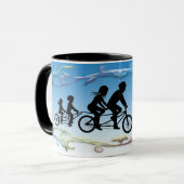 BIKE QUOTE SILHOUETTE MOK (Voorkant links)