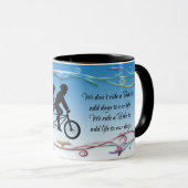 BIKE QUOTE SILHOUETTE MOK (Voorkant rechts)