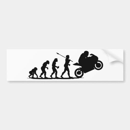 Bike Racer Bumpersticker (Voorkant)