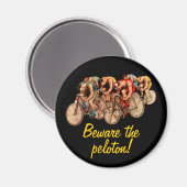 Bike Racing Peloton Humor Tshirt Magneet (Voorkant / Achterkant)