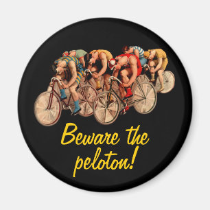 Bike Racing Peloton Humor Tshirt Magneet