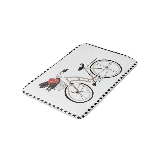 Bike Ride Bathmat Badmat (Gekanteld)