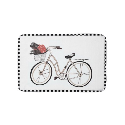 Bike Ride Bathmat Badmat (Voorkant)