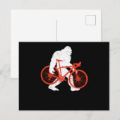 Bike Ride Funny MTB Sasquatch Downhill Biker Briefkaart (Voorkant / Achterkant)