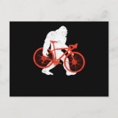 Bike Ride Funny MTB Sasquatch Downhill Biker Briefkaart (Voorkant)