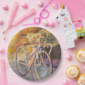 BIKE RIDE IN DE PARK MONOGRAM PARTIJ PAPIEREN BORDJE (Feest)