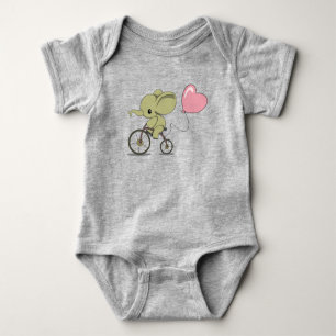 Bike Rider Elephant Romper