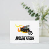 Bike Rider Geweldige Possum Briefkaart (Staand voorkant)
