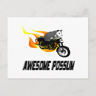 Bike Rider Geweldige Possum Briefkaart