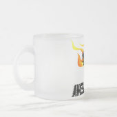 Bike Rider Geweldige Possum Matglas Koffiemok (Links)