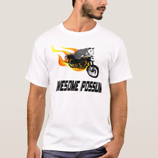 Bike Rider Geweldige Possum T-shirt (Voorkant)