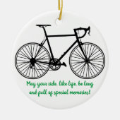 Bike Rider Keramisch Ornament (Voorkant)