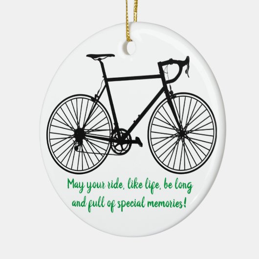 Bike Rider Keramisch Ornament (Links)