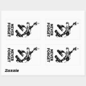 Bike Rim Remkes vergeten nooit Rechthoekige Sticker (Vel)