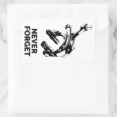 Bike Rim Remkes vergeten nooit Rechthoekige Sticker (Tas)