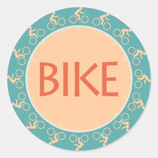 Bike Ronde Sticker (Voorkant)