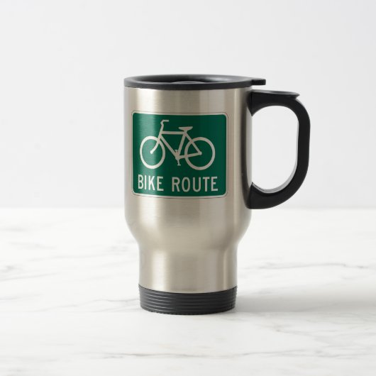 Bike Route Sign. Reisbeker (Rechts)