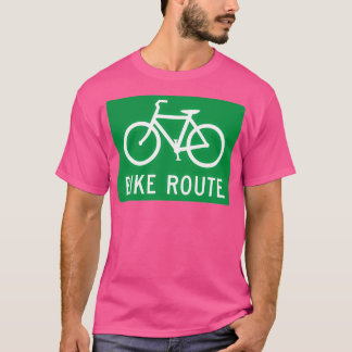 Bike Route Sign. T-shirt