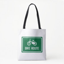 Bike Route Sign.