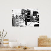 Bike-schuur Poster (Keuken)