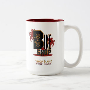 Bike Shop - Koffie, Tea Mok, Cup Tweekleurige Koffiemok
