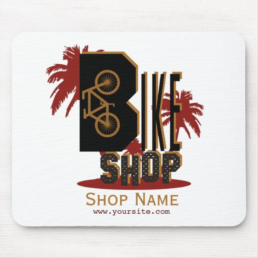 Bike Shop - Mousepad Muismat (Voorkant)