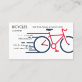 Bike Shop, Repair and Customization Logo Visitekaartje (Achterkant)