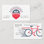 Bike Shop, Repair and Customization Logo Visitekaartje (Voorkant / Achterkant)