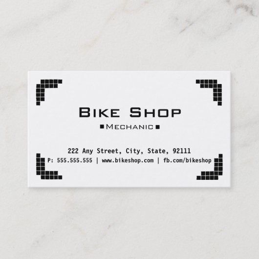 Bike Shop Visitekaartje (Voorkant)