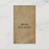 Bike Shop Visitekaartje (Achterkant)