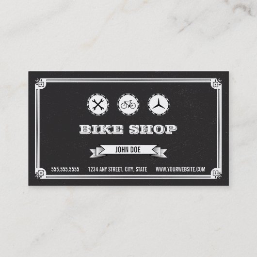 Bike Shop Visitekaartje (Voorkant)
