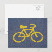 Bike Sign briefkaart (Voorkant / Achterkant)