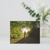 Bike Silhouette Briefkaart (Staand voorkant)